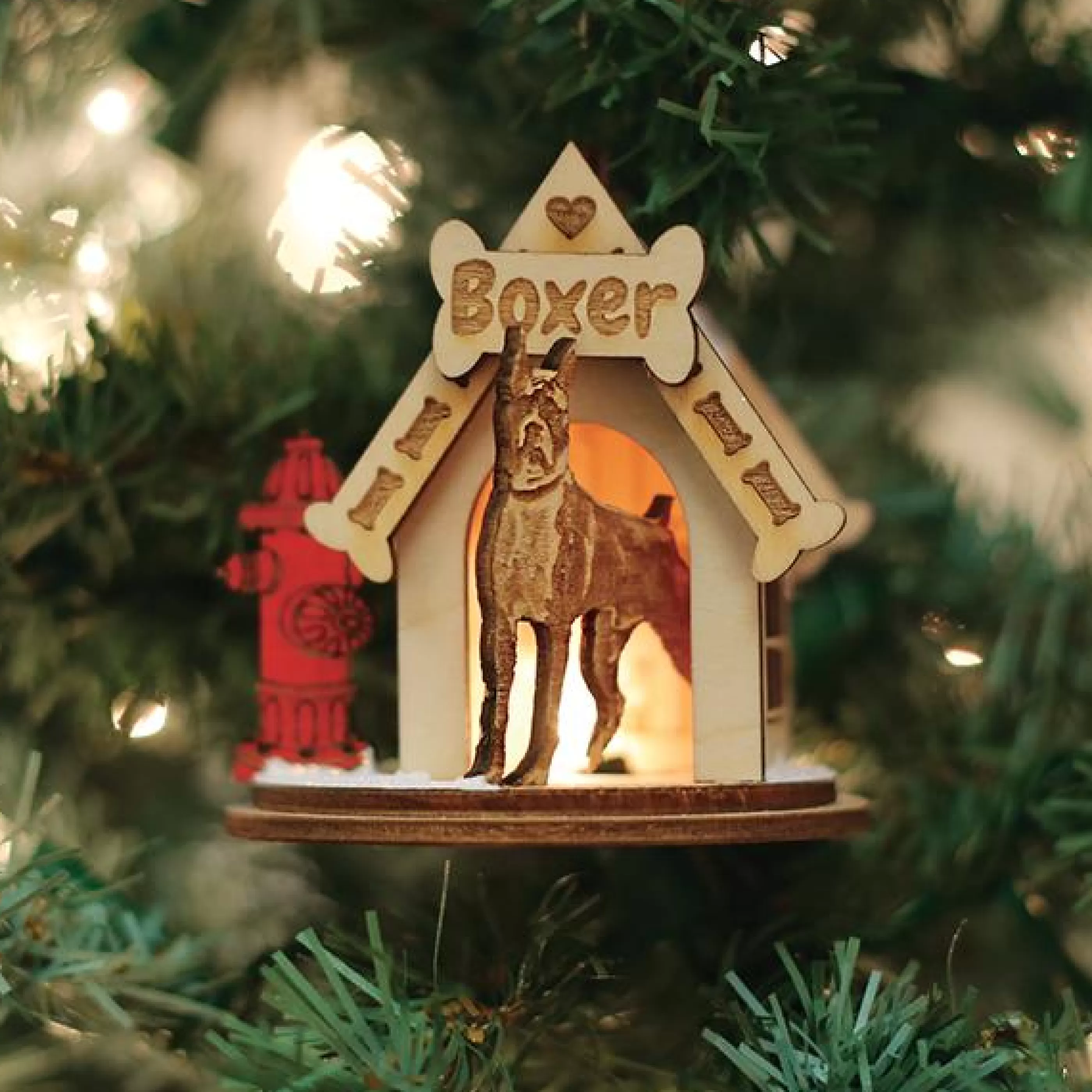 HR Boxer-K9115 Ornament