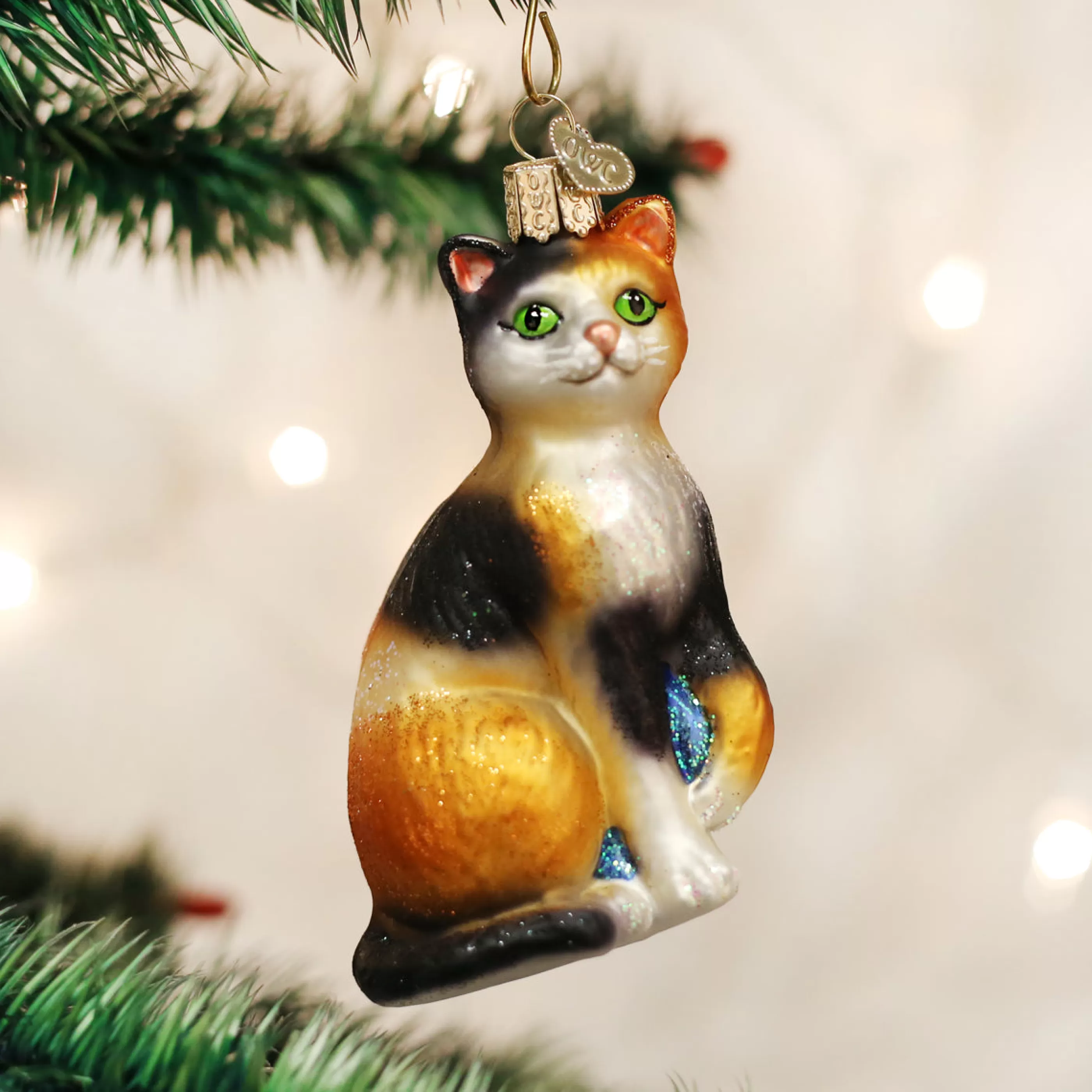 DUPLICATE FACTORY Calico Cat Ornament