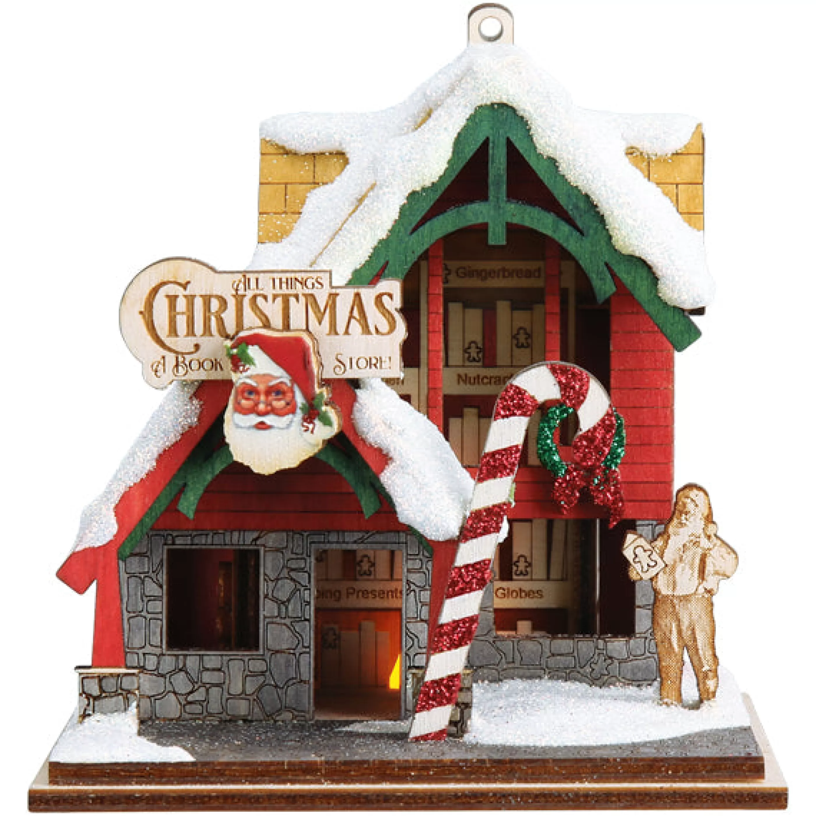 EAST WEST Christmas Book Store Ornament