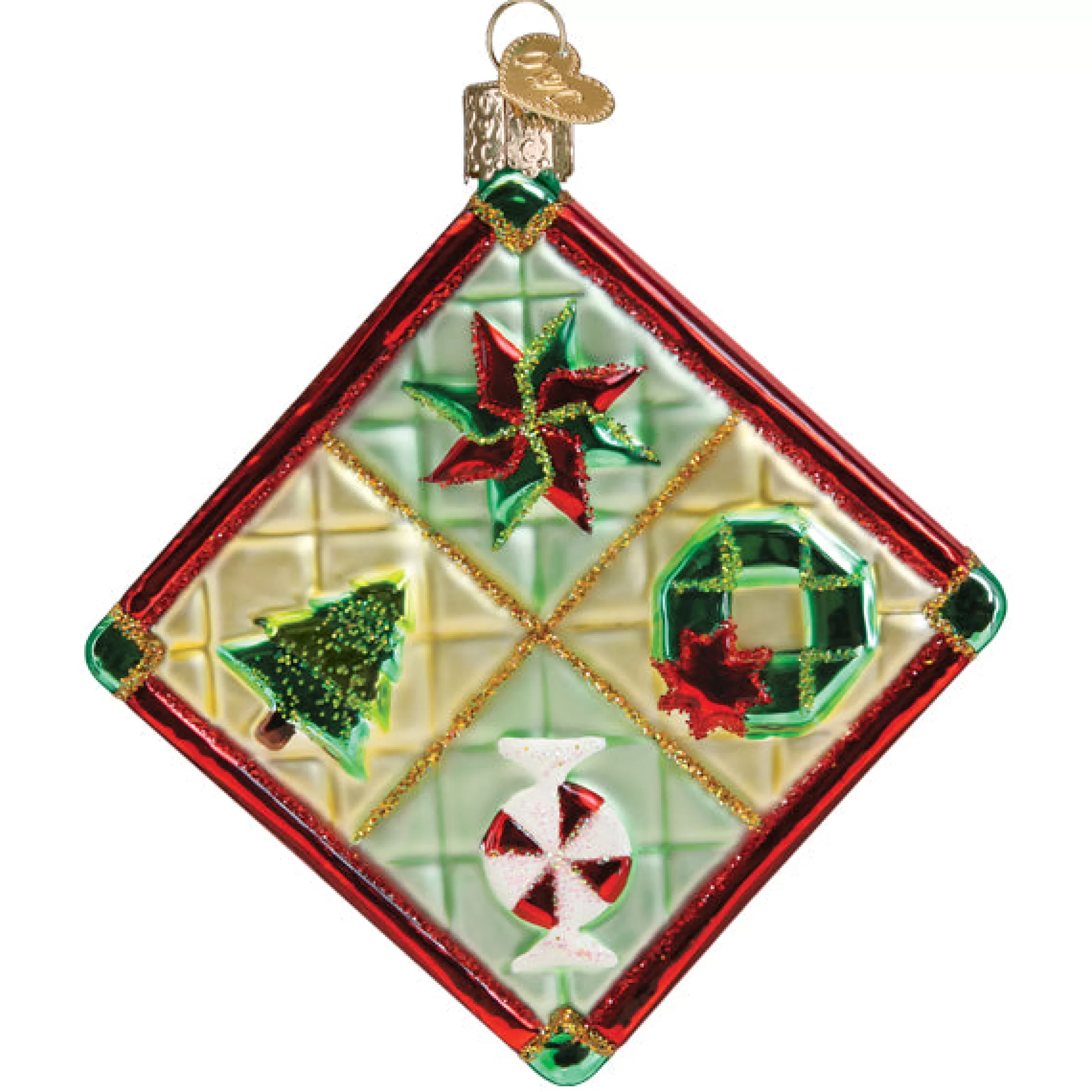 EAST WEST Christmas Quilt Ornament