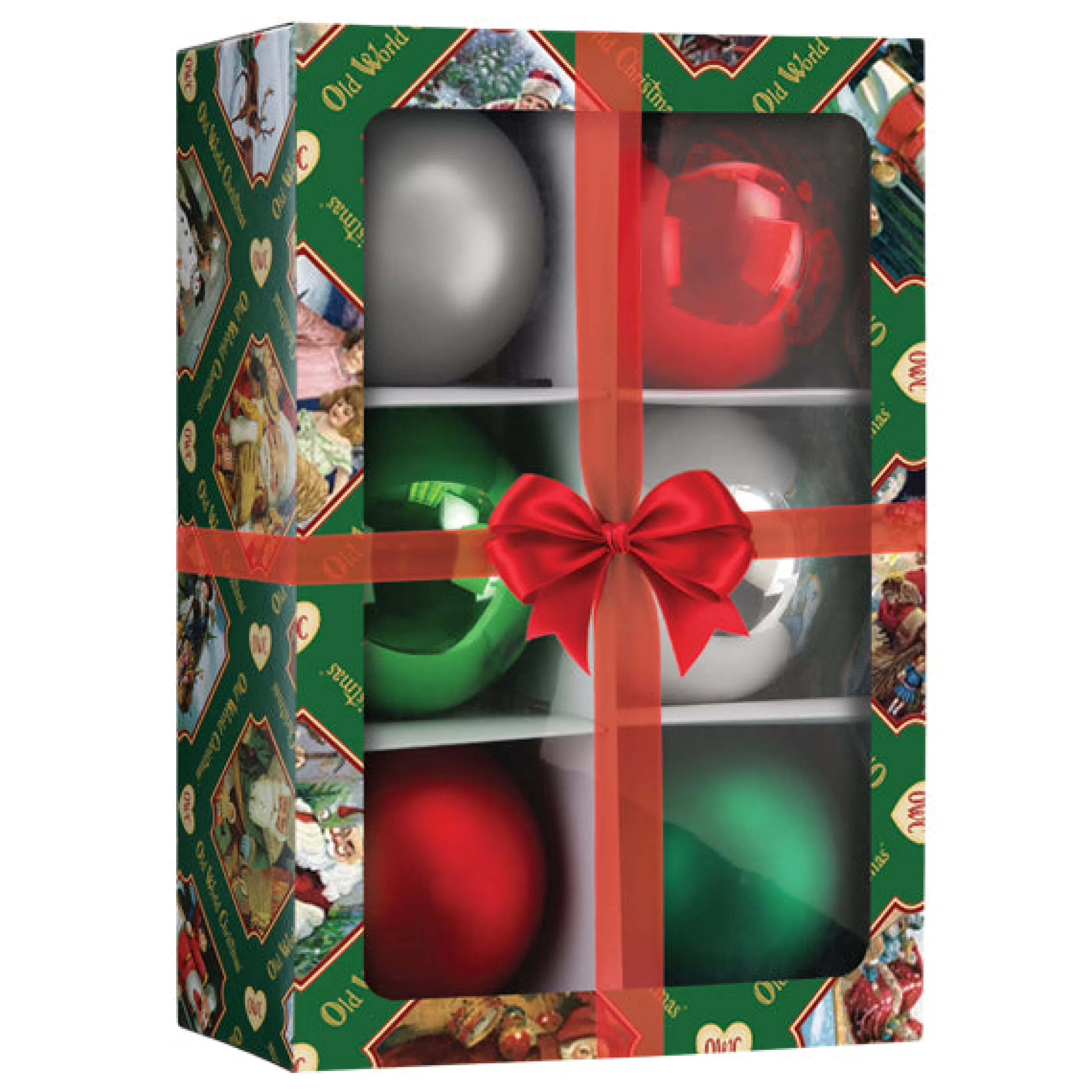 * Classics Balls - 3.5" 6 Count Ornament