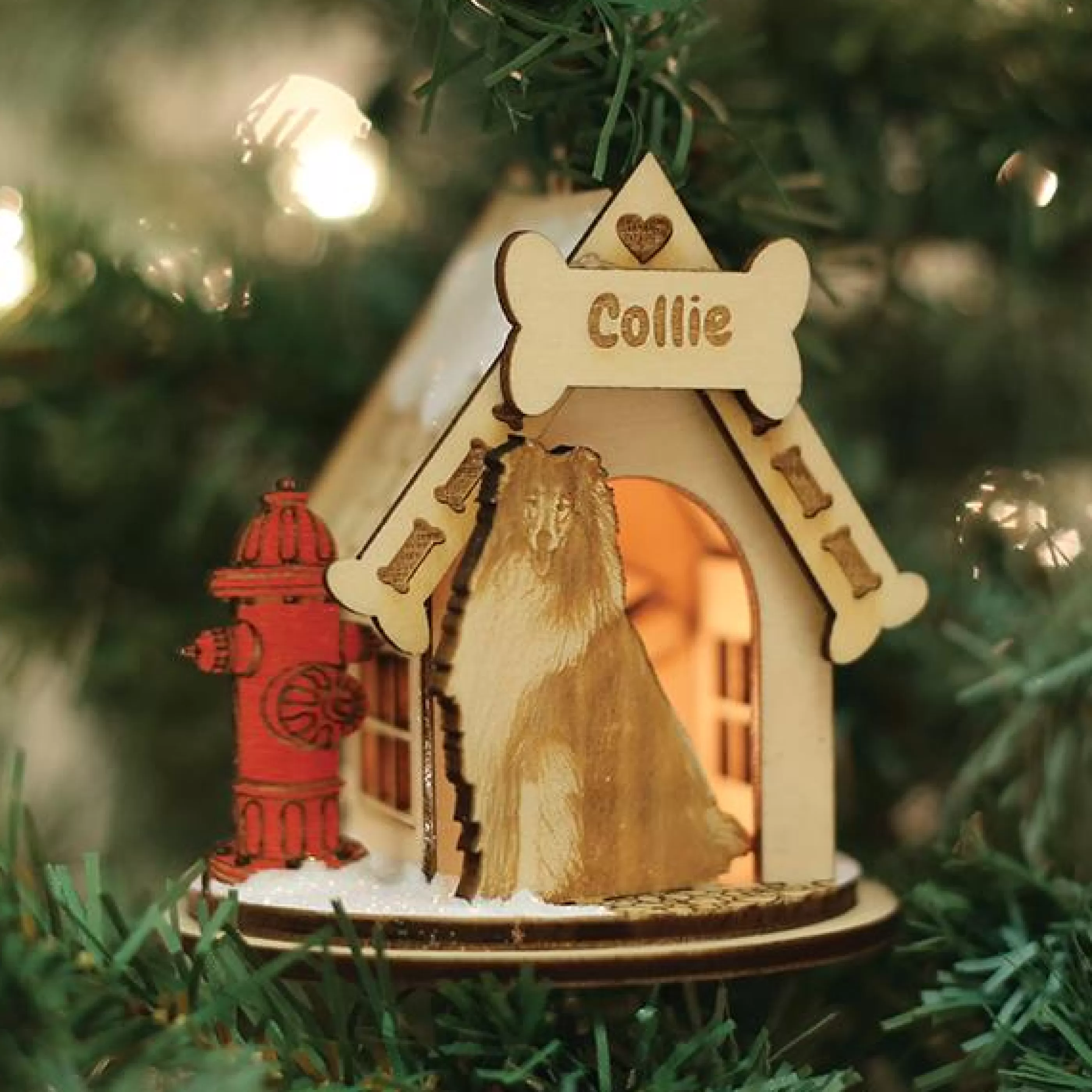 HR Collie-K9116 Ornament