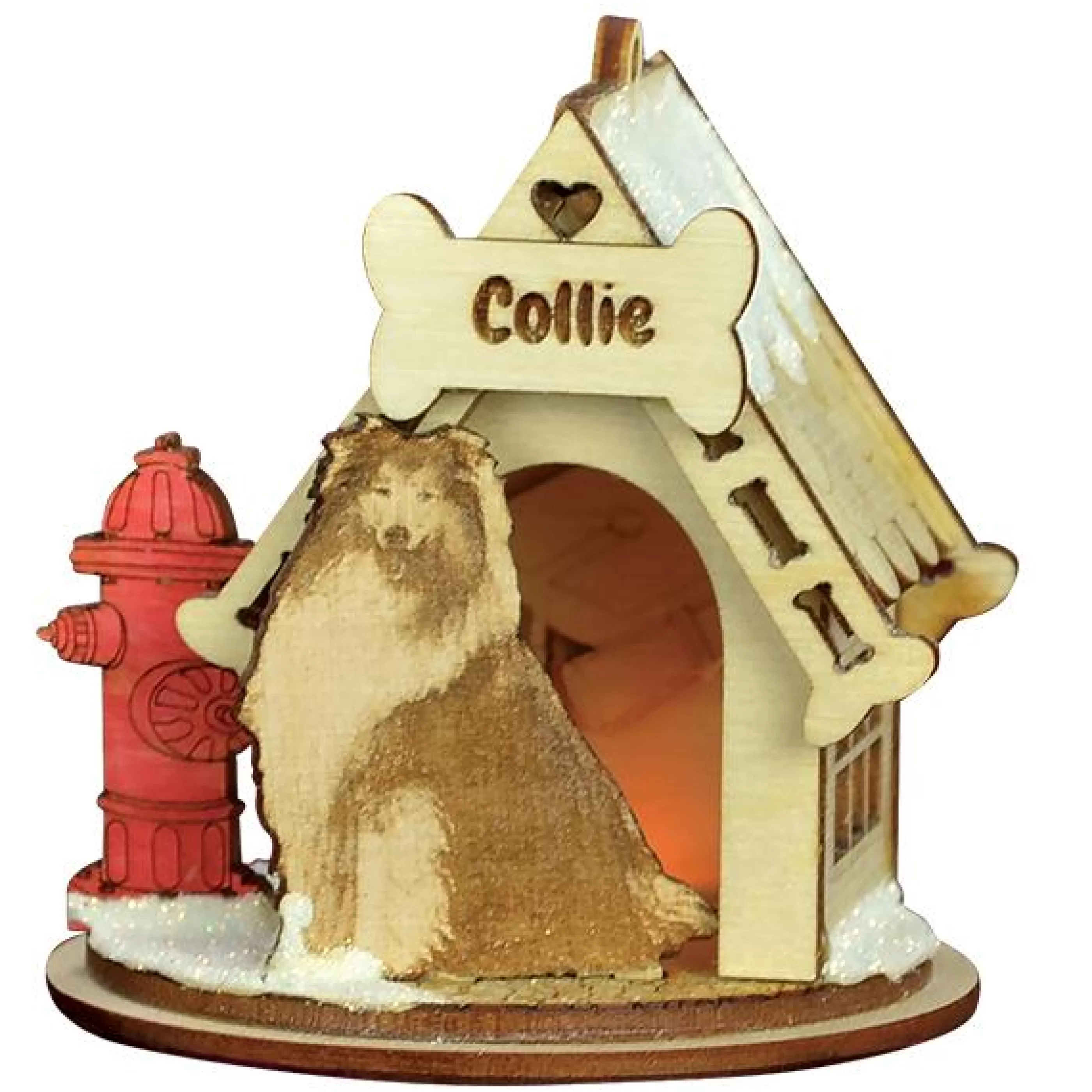 HR Collie-K9116 Ornament