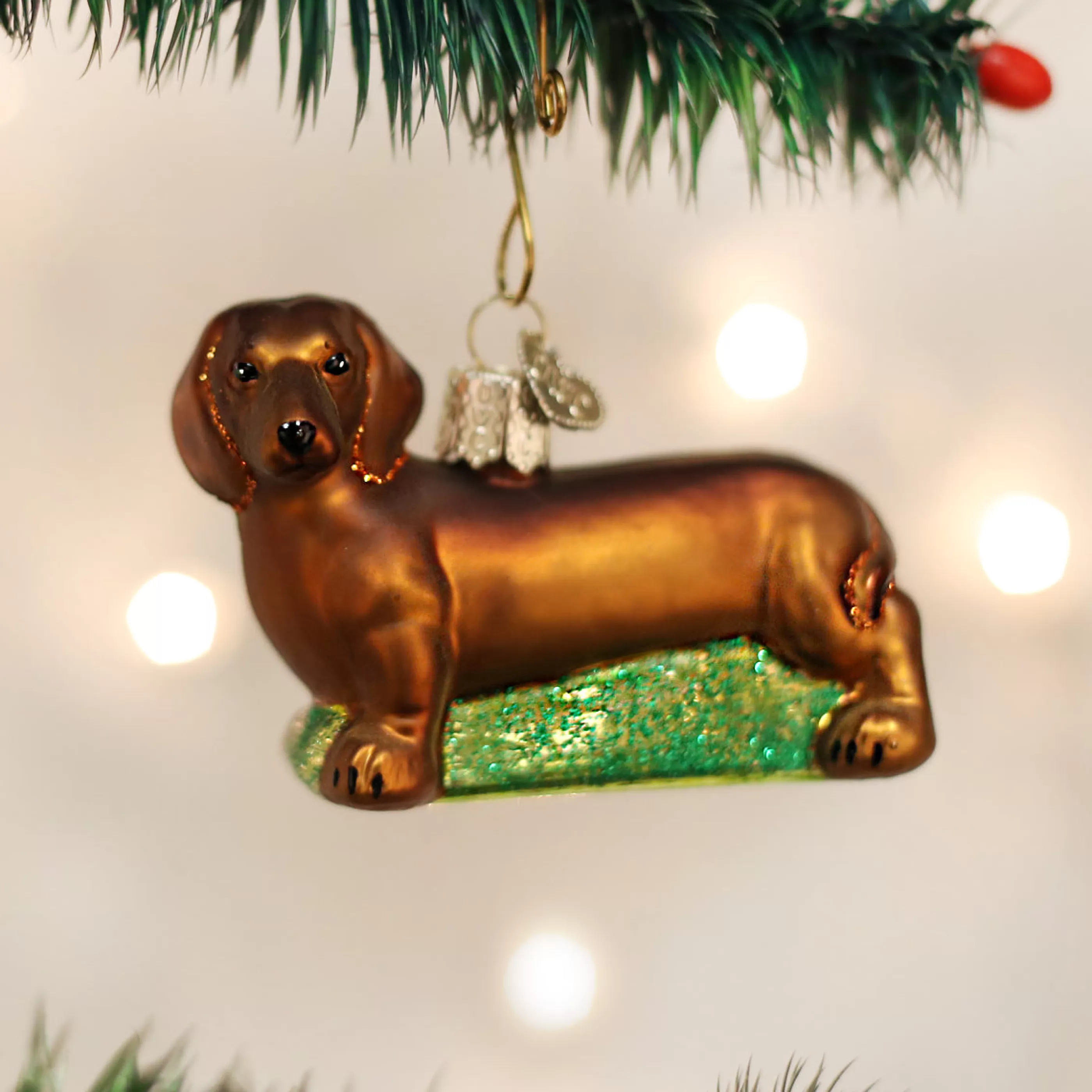 DUPLICATE FACTORY Dachshund Christmas Ornament