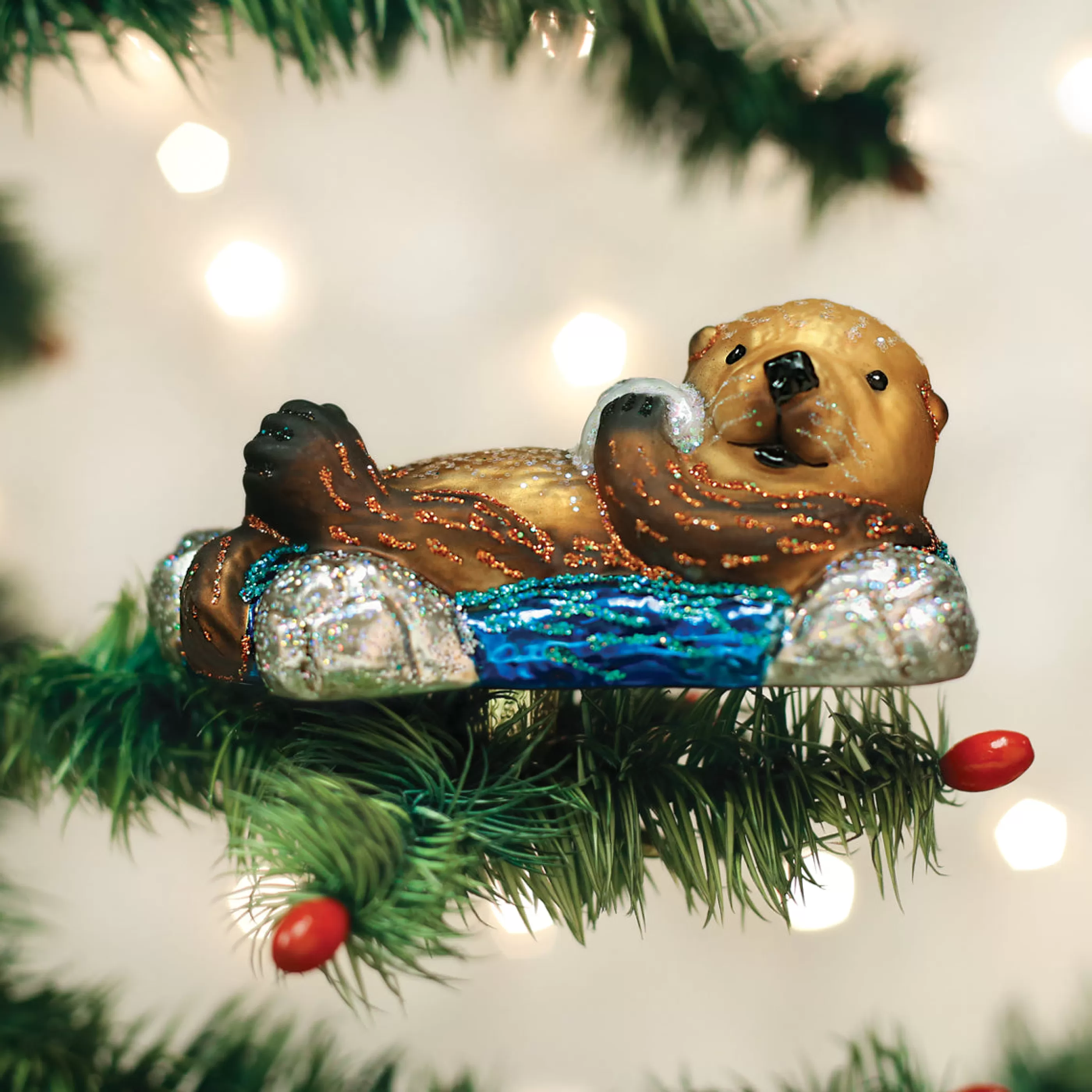 DUPLICATE FACTORY Floating Sea Otter Ornament