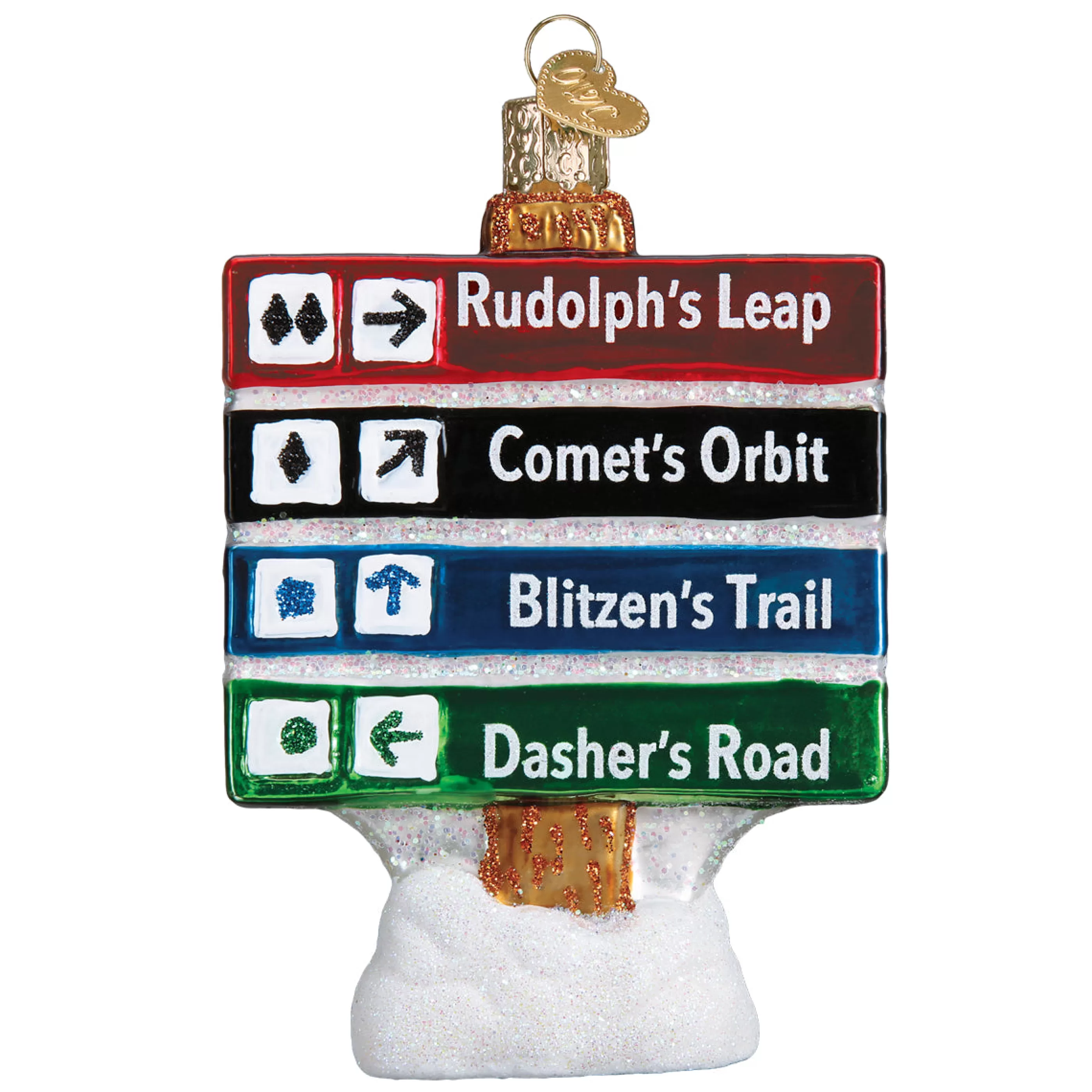Guining Gone Skiing Ornament
