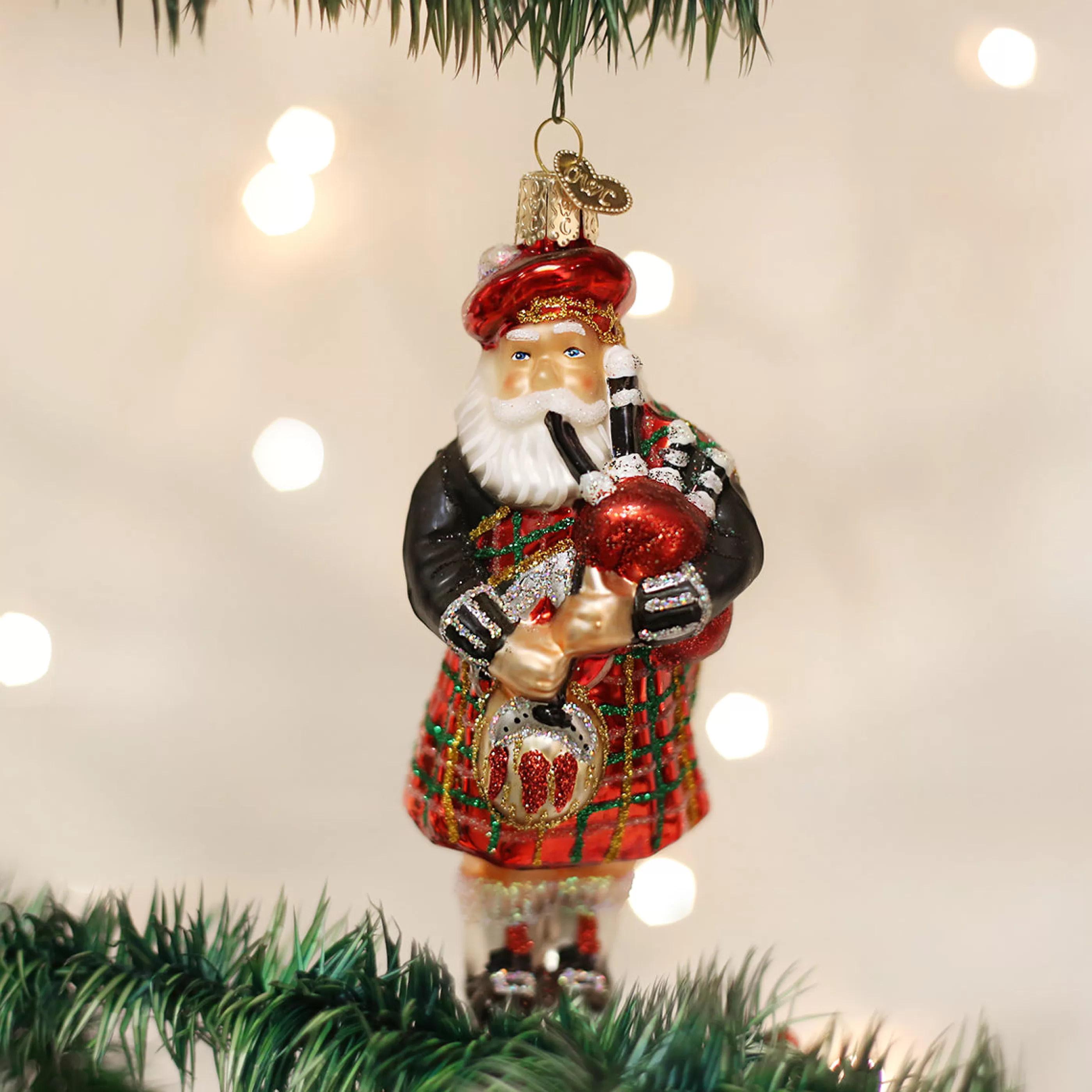 DUPLICATE FACTORY Highland Santa Ornament