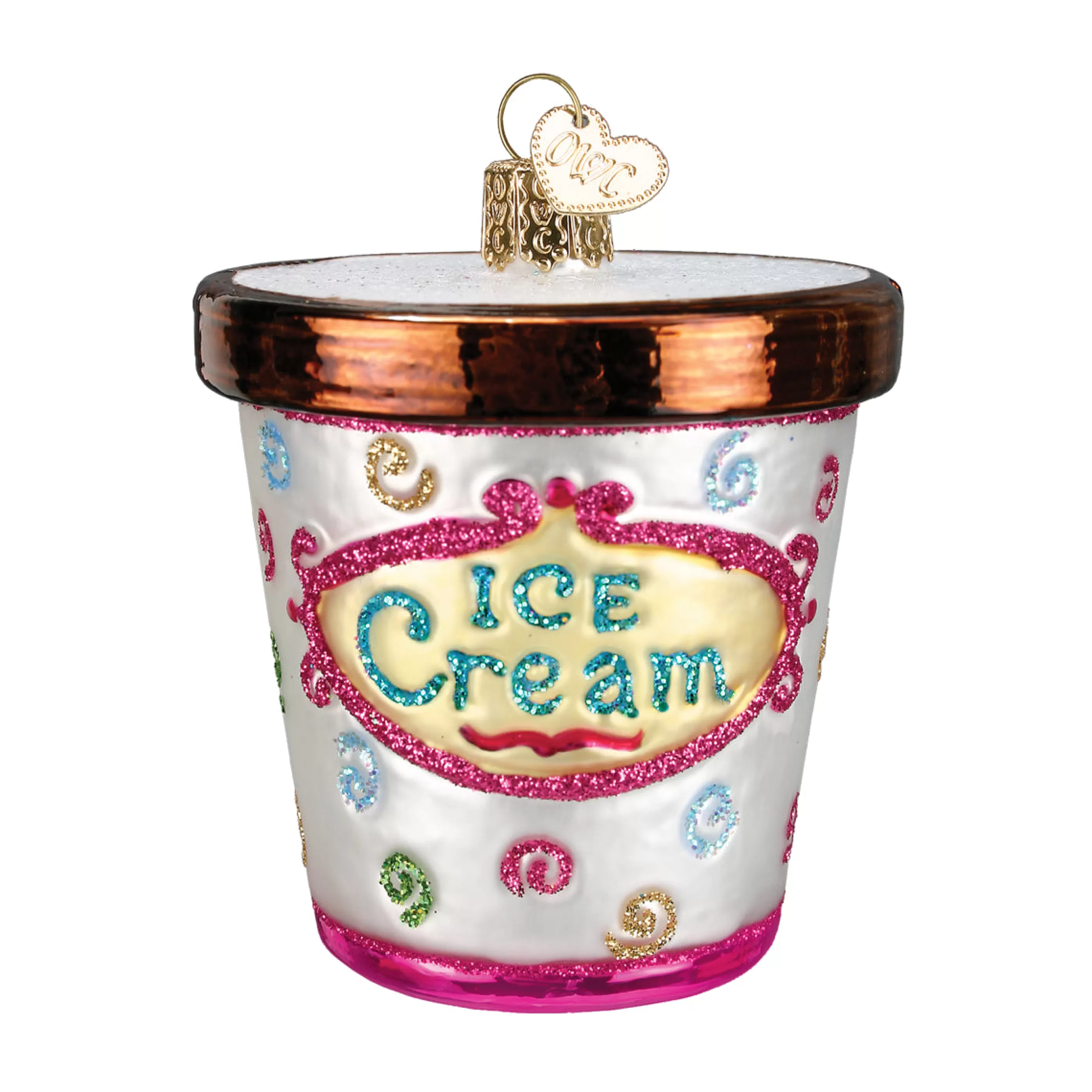 EAST WEST Ice Cream Carton Ornament