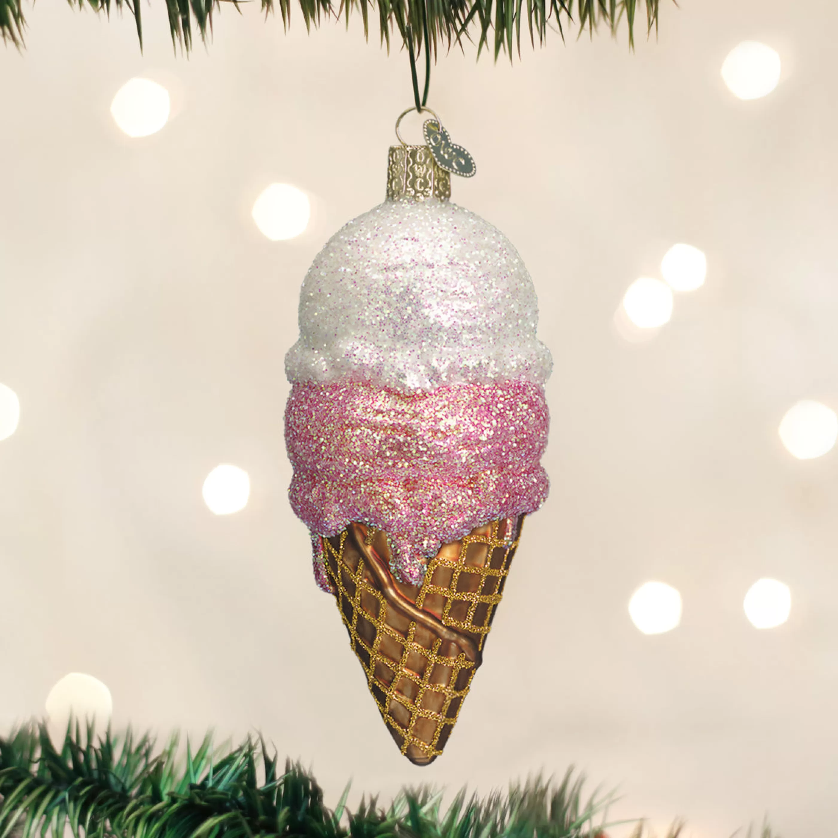DUPLICATE FACTORY Ice Cream Cone Ornament