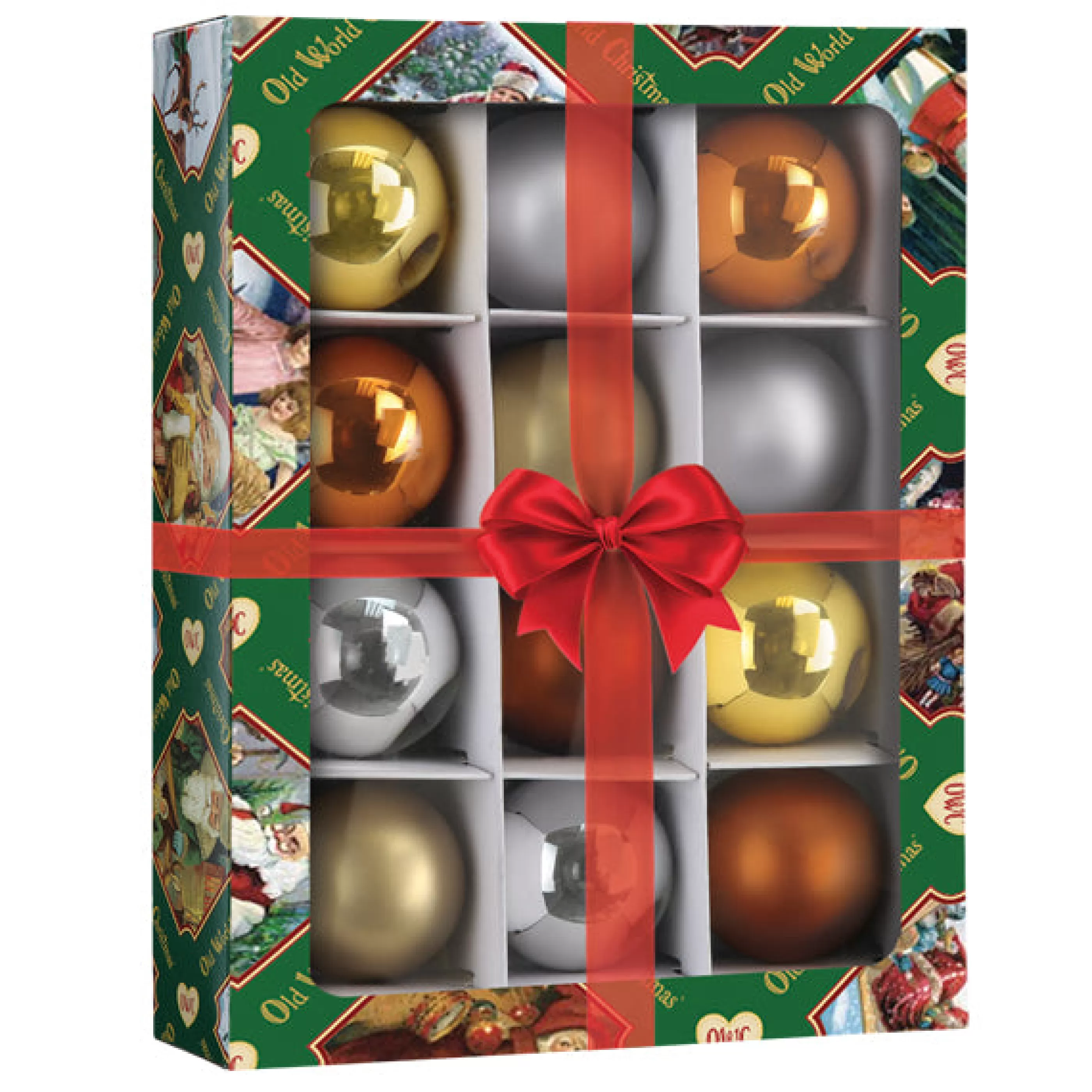 * Metallics Balls - 1.5" 12 Count Ornament