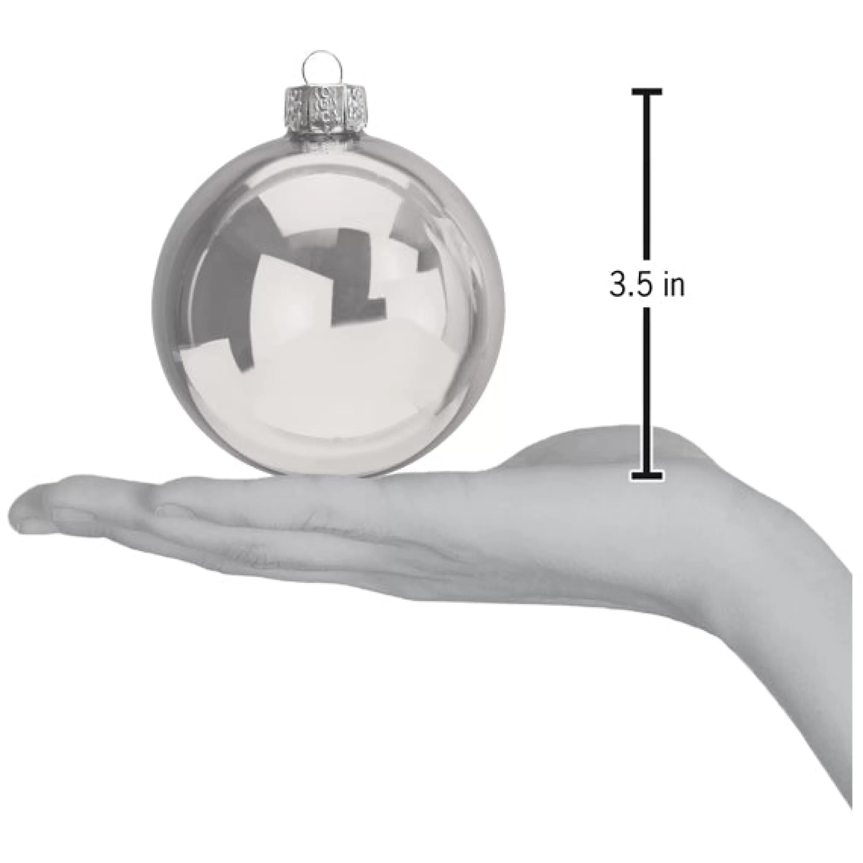 * Metallics Balls - 3.5" 6 Count Ornament