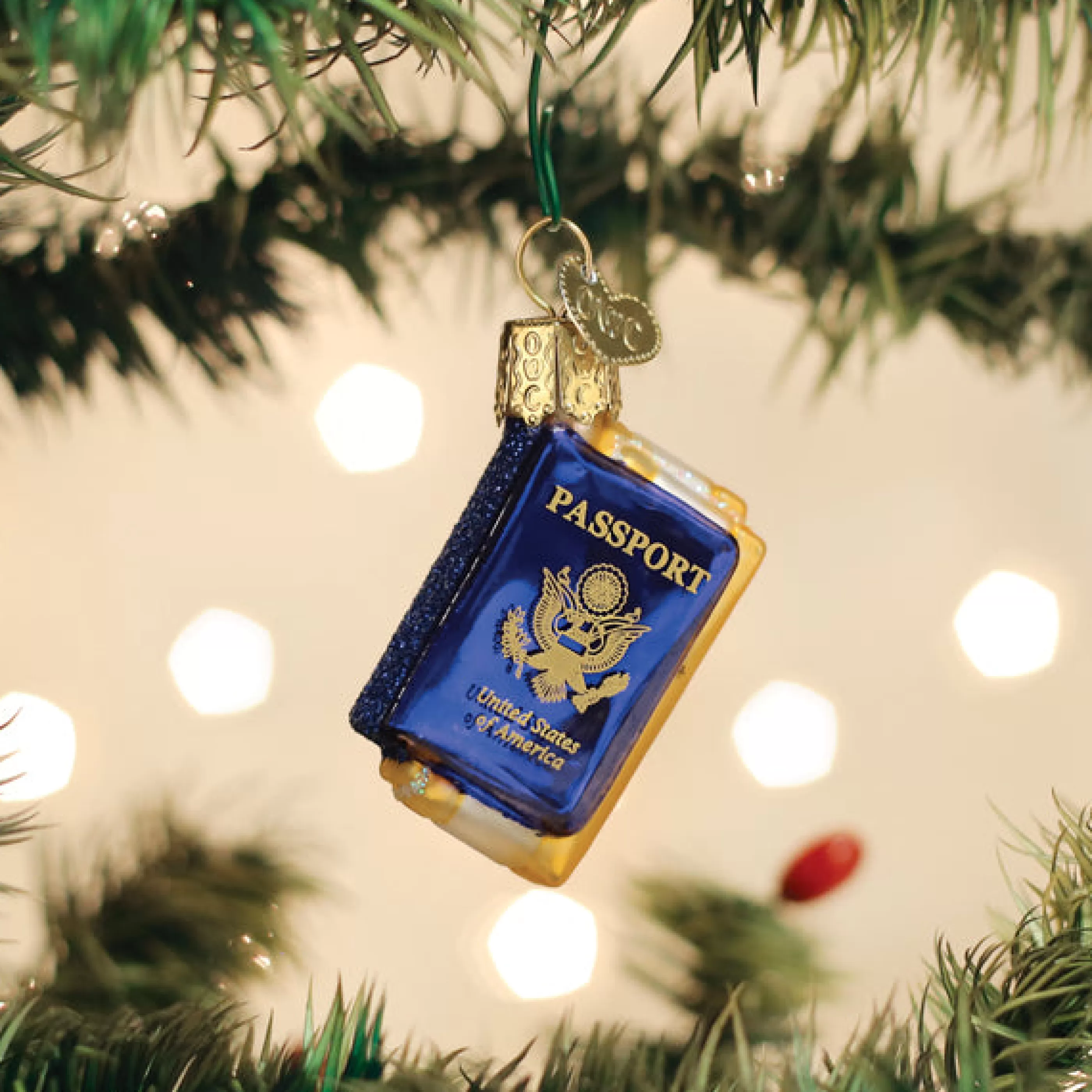EAST WEST Mini Passport Ornament