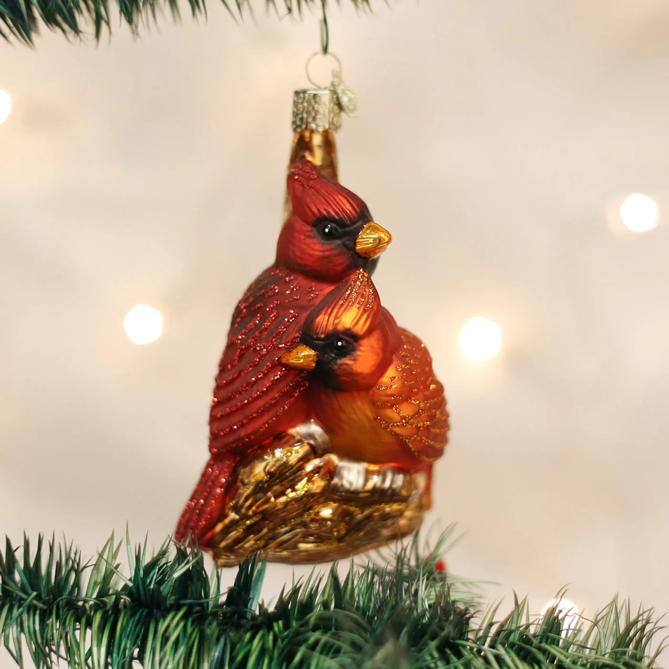 DUPLICATE FACTORY Pair Of Cardinals Ornament