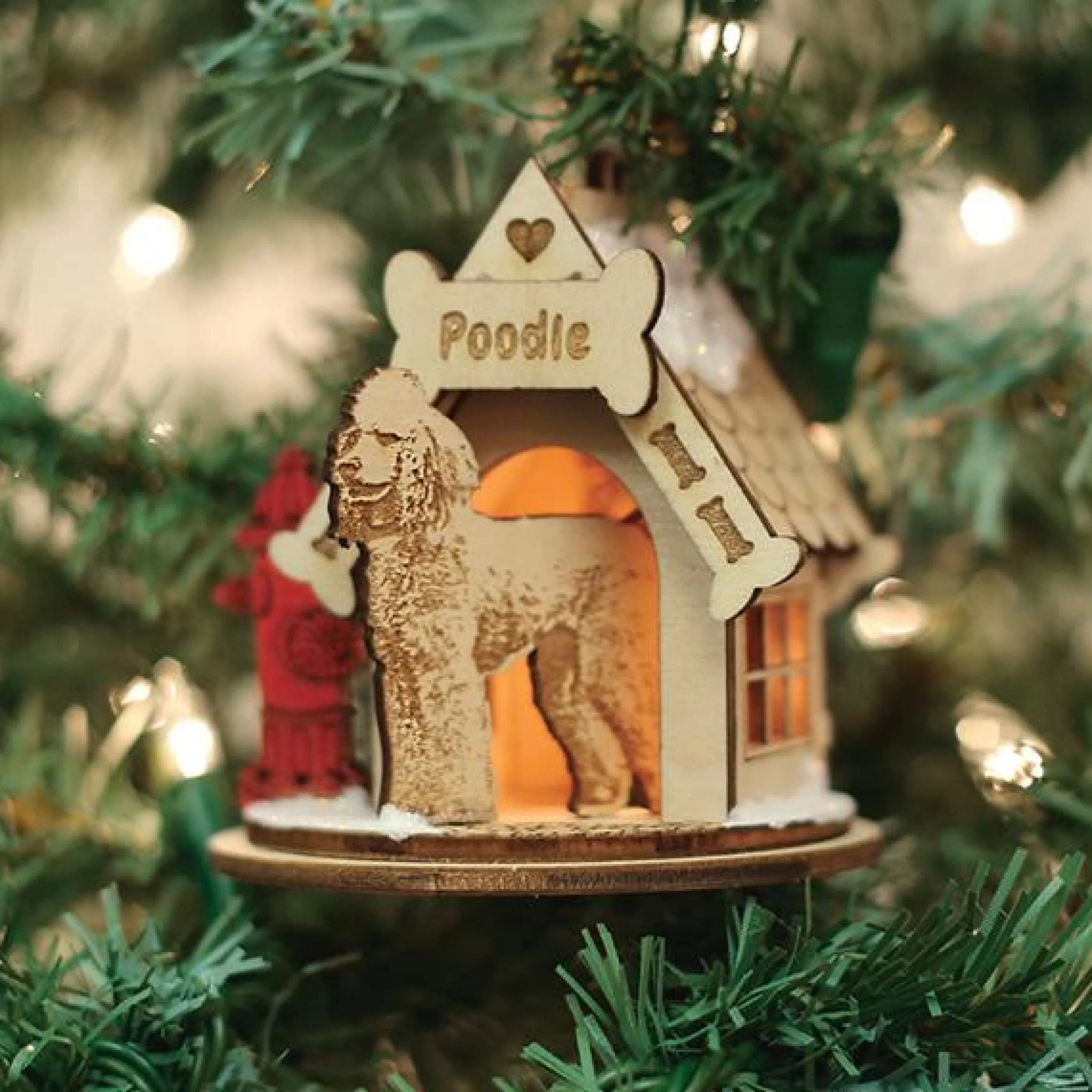 HR Poodle-K9106 Ornament