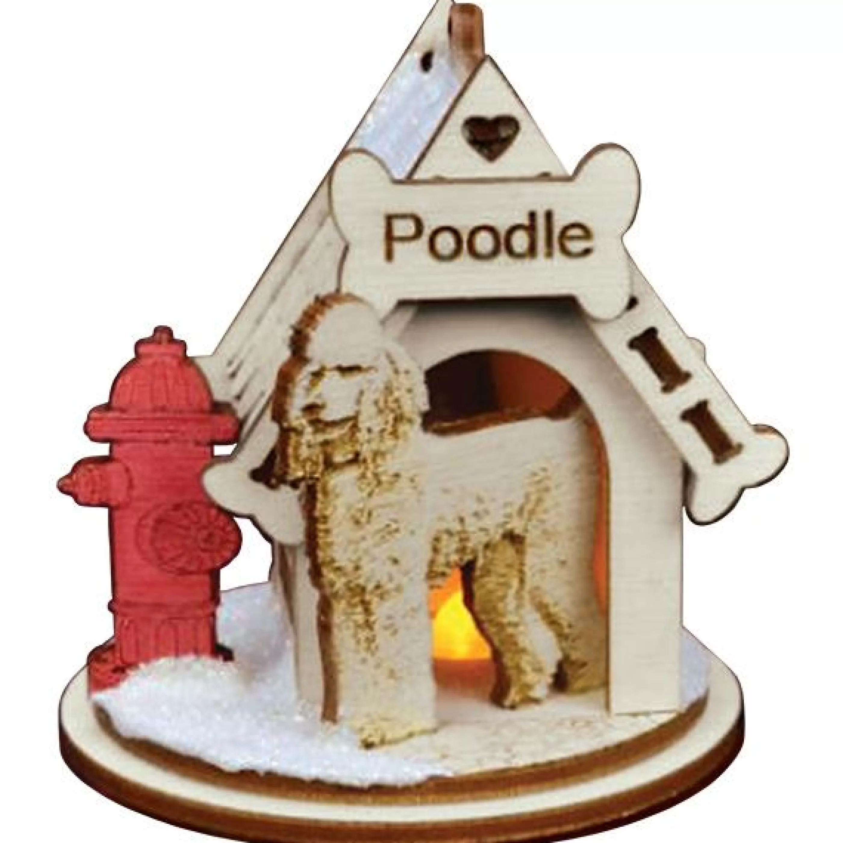 HR Poodle-K9106 Ornament