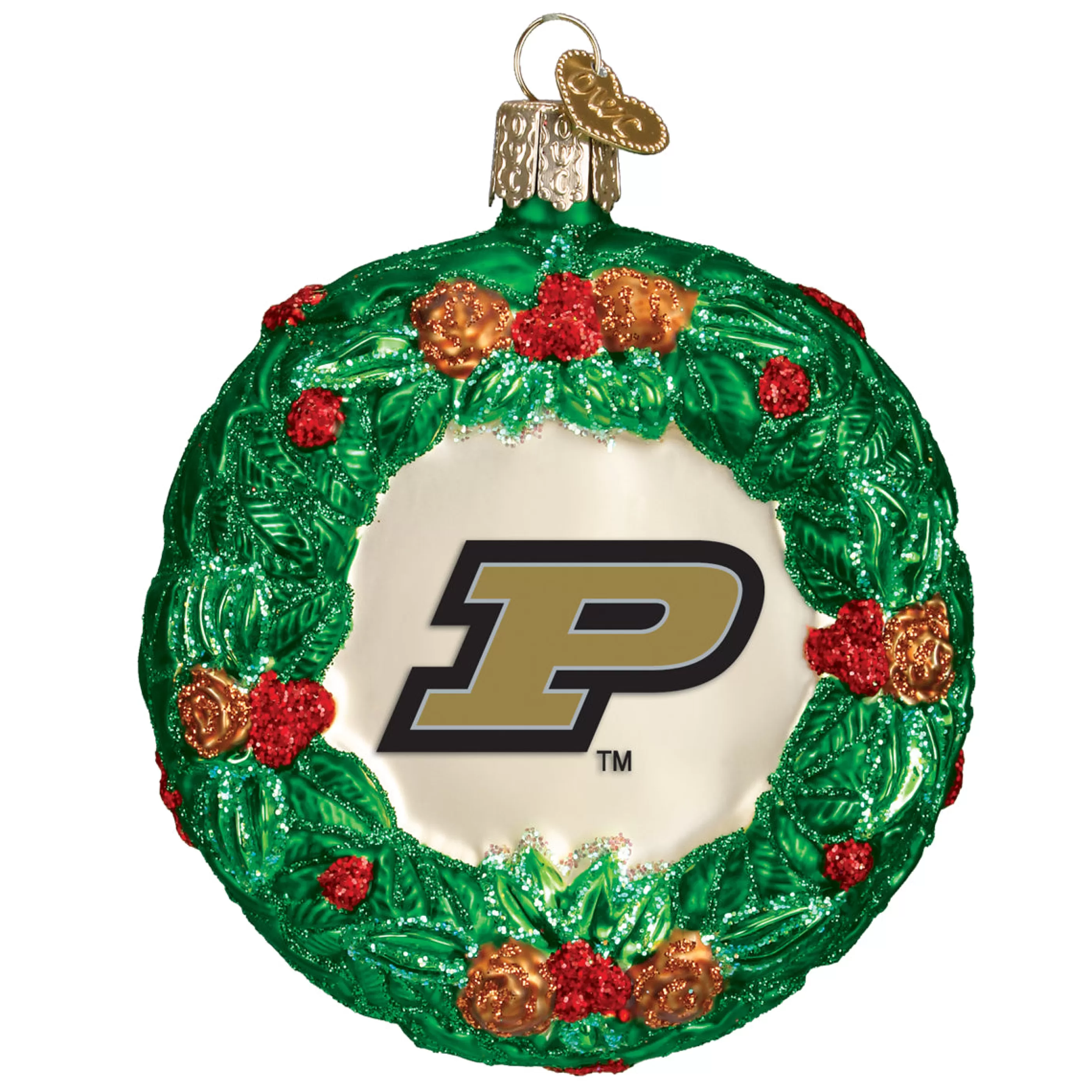 Guining Purdue Wreath Ornament