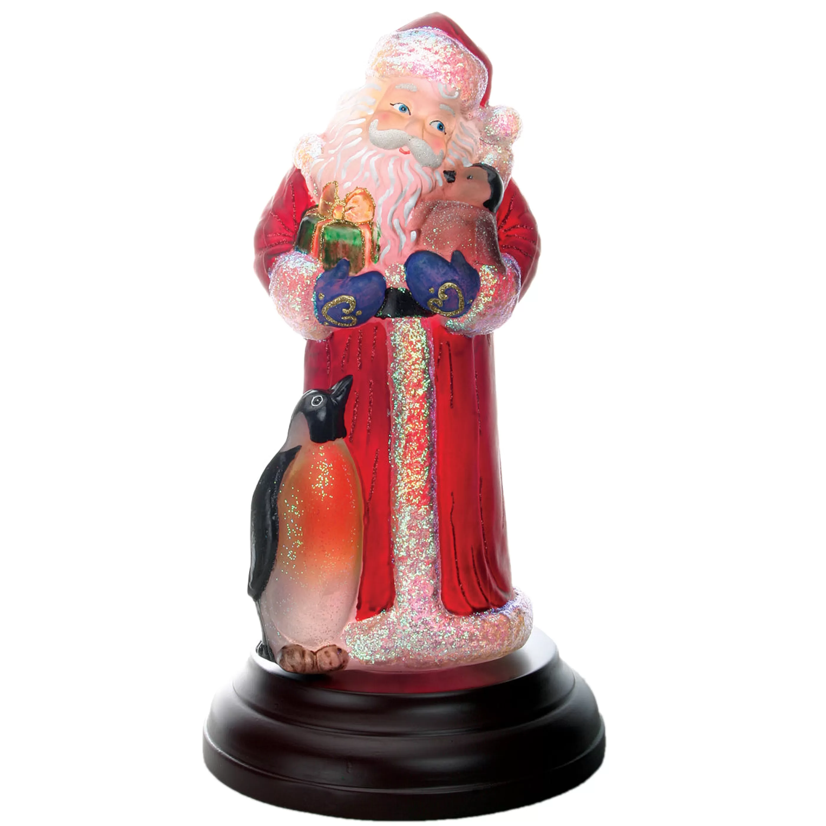 Guining Santa With Penguin Pals