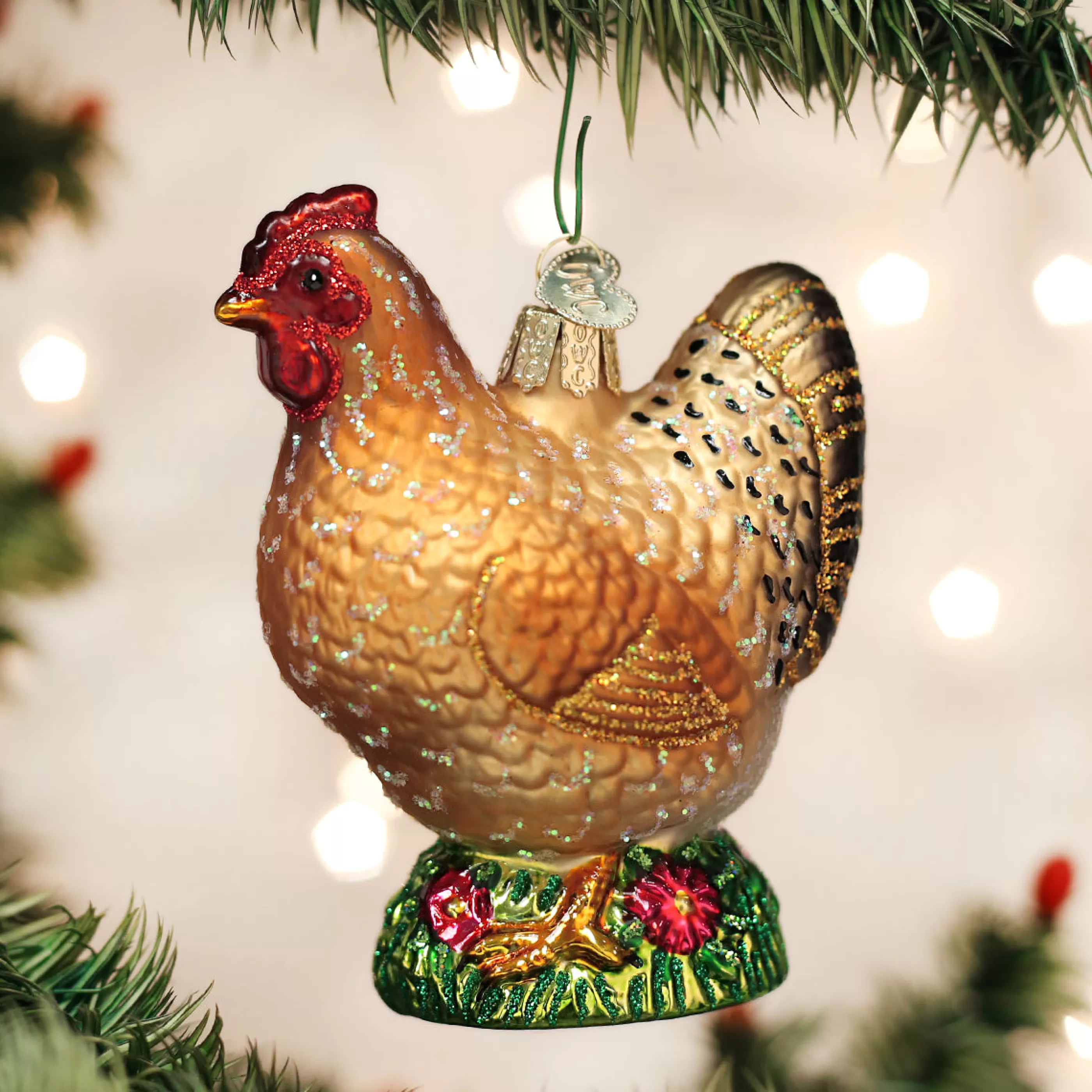 DUPLICATE FACTORY Spring Chicken Christmas Ornament