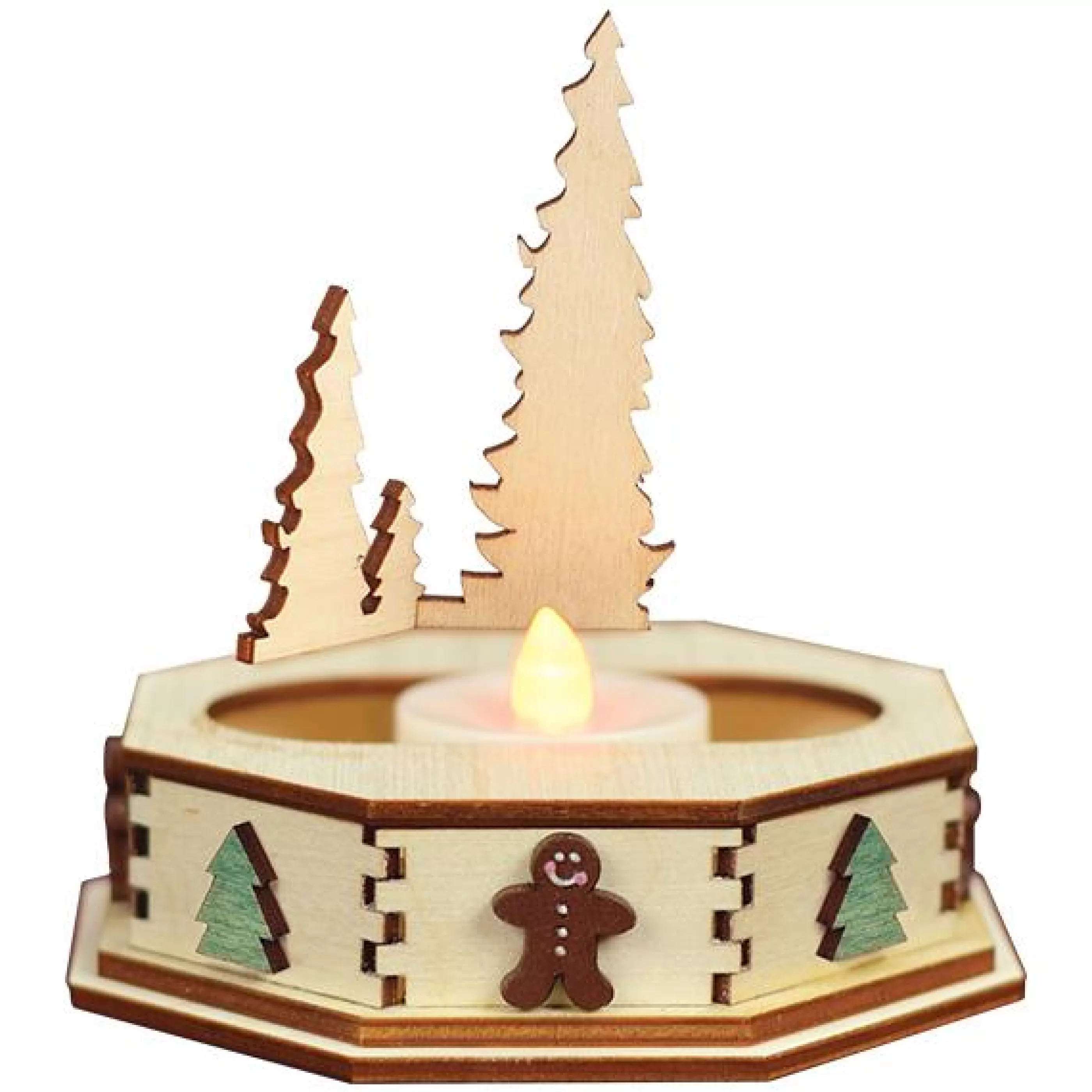 HR Tealight Display-Trees(Sm)-Gcd105T