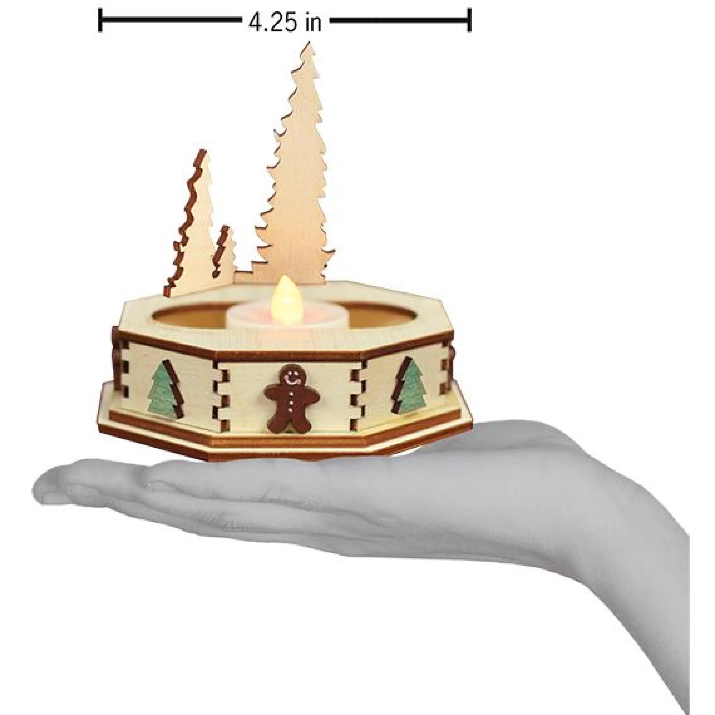 HR Tealight Display-Trees(Sm)-Gcd105T