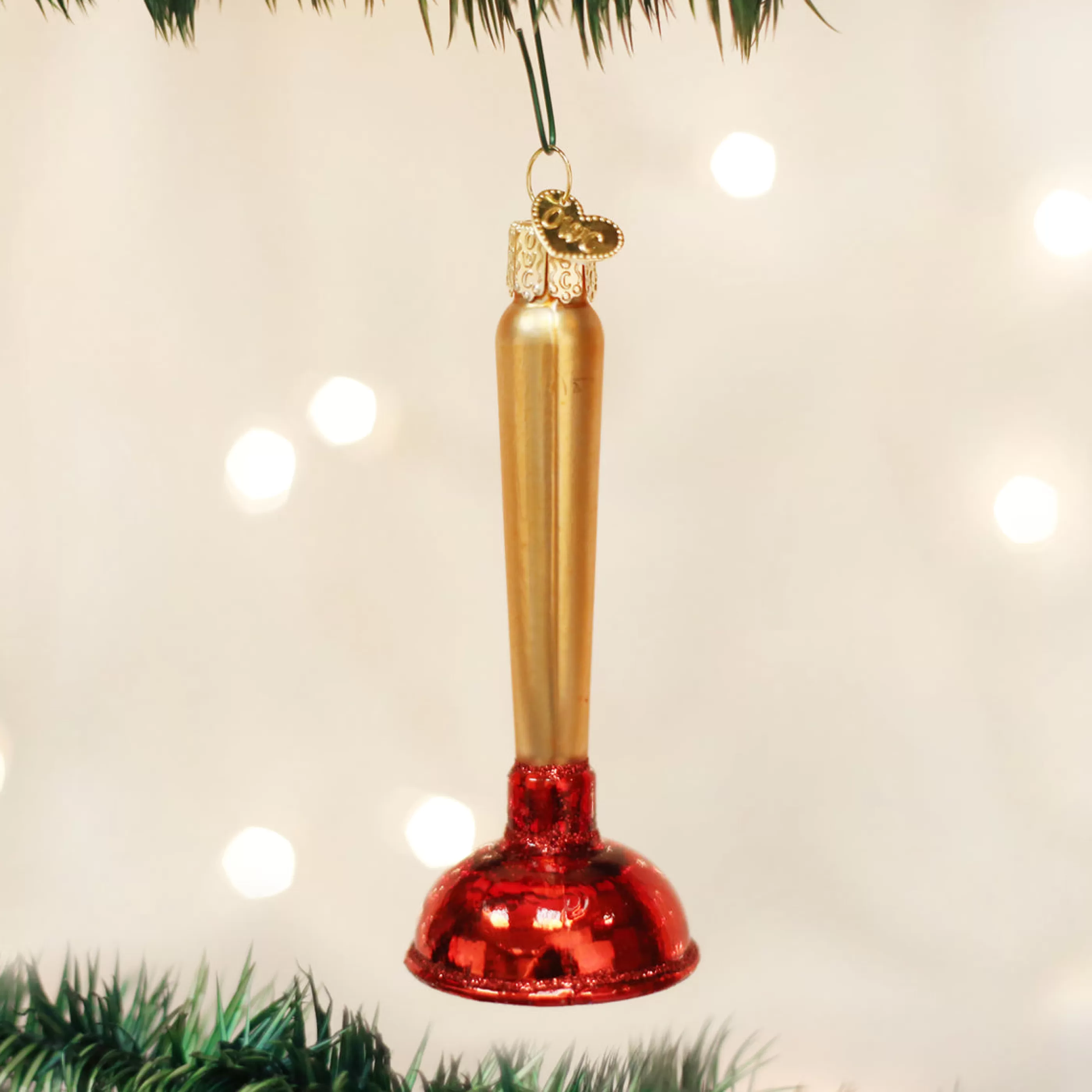 DUPLICATE FACTORY Toilet Plunger Ornament