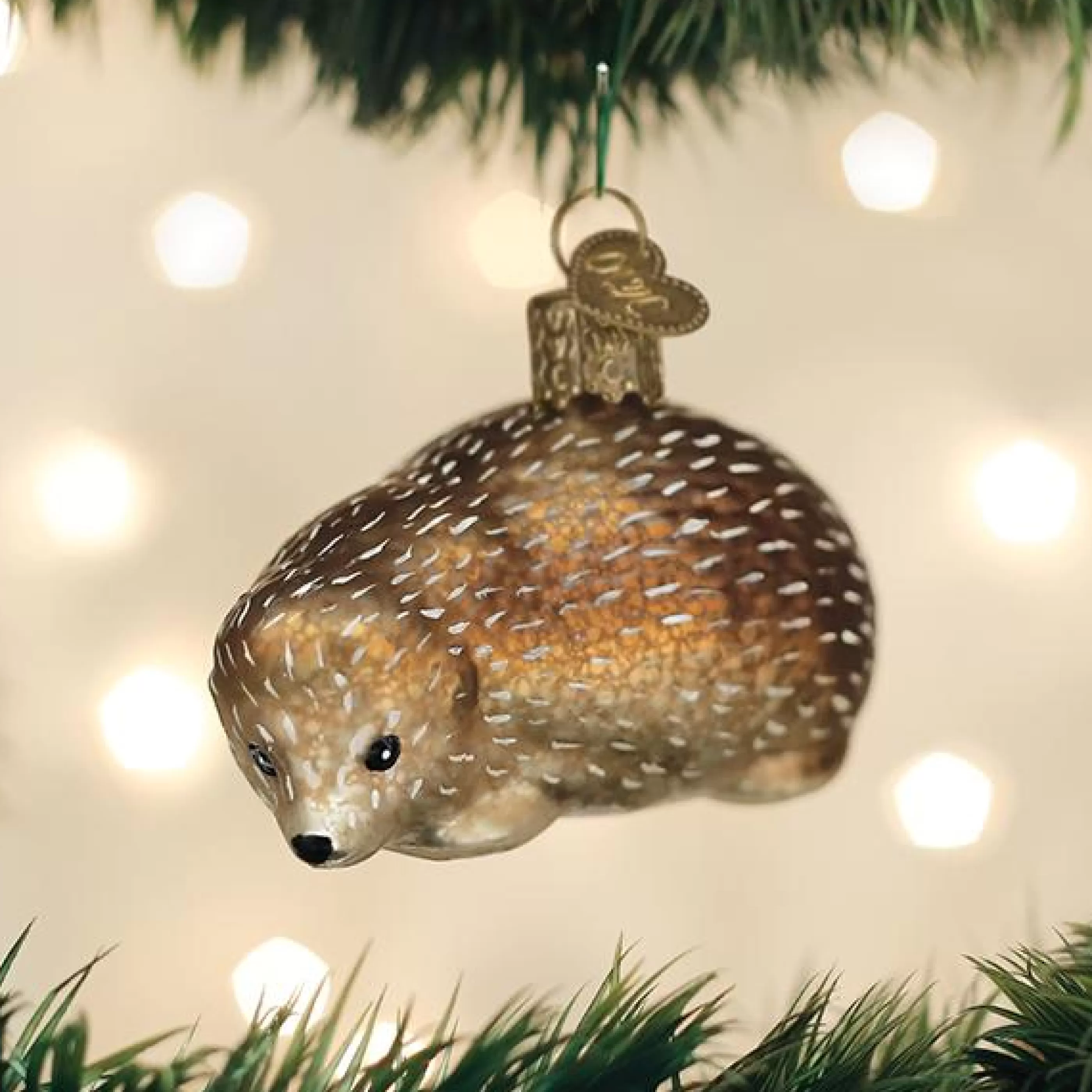 EAST WEST Vintage Hedgehog Ornament