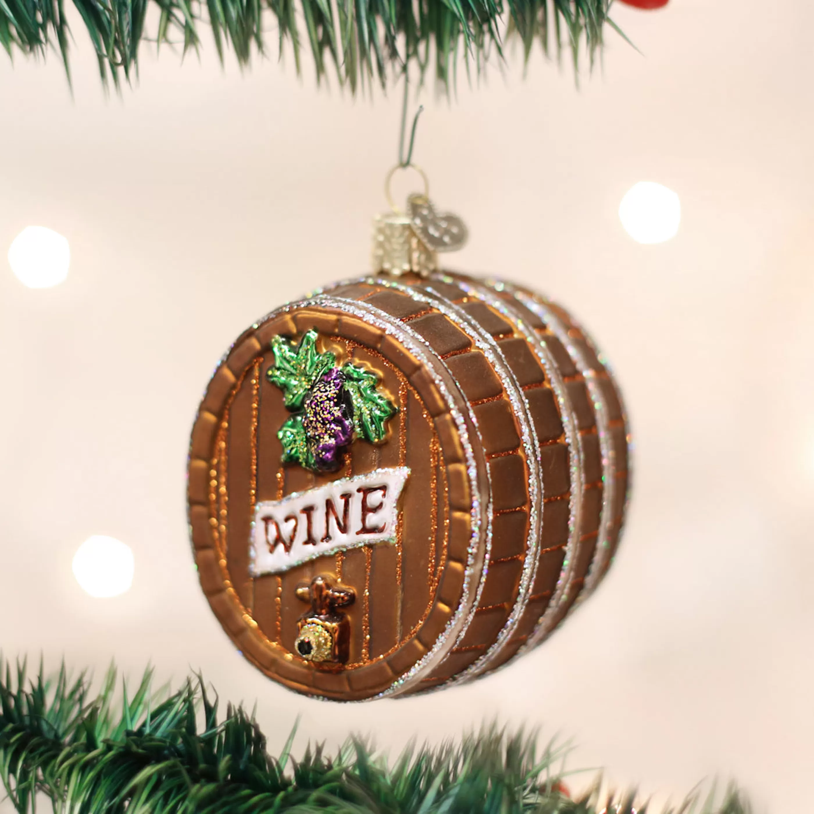 EAST WEST Wine Barrel Ornament