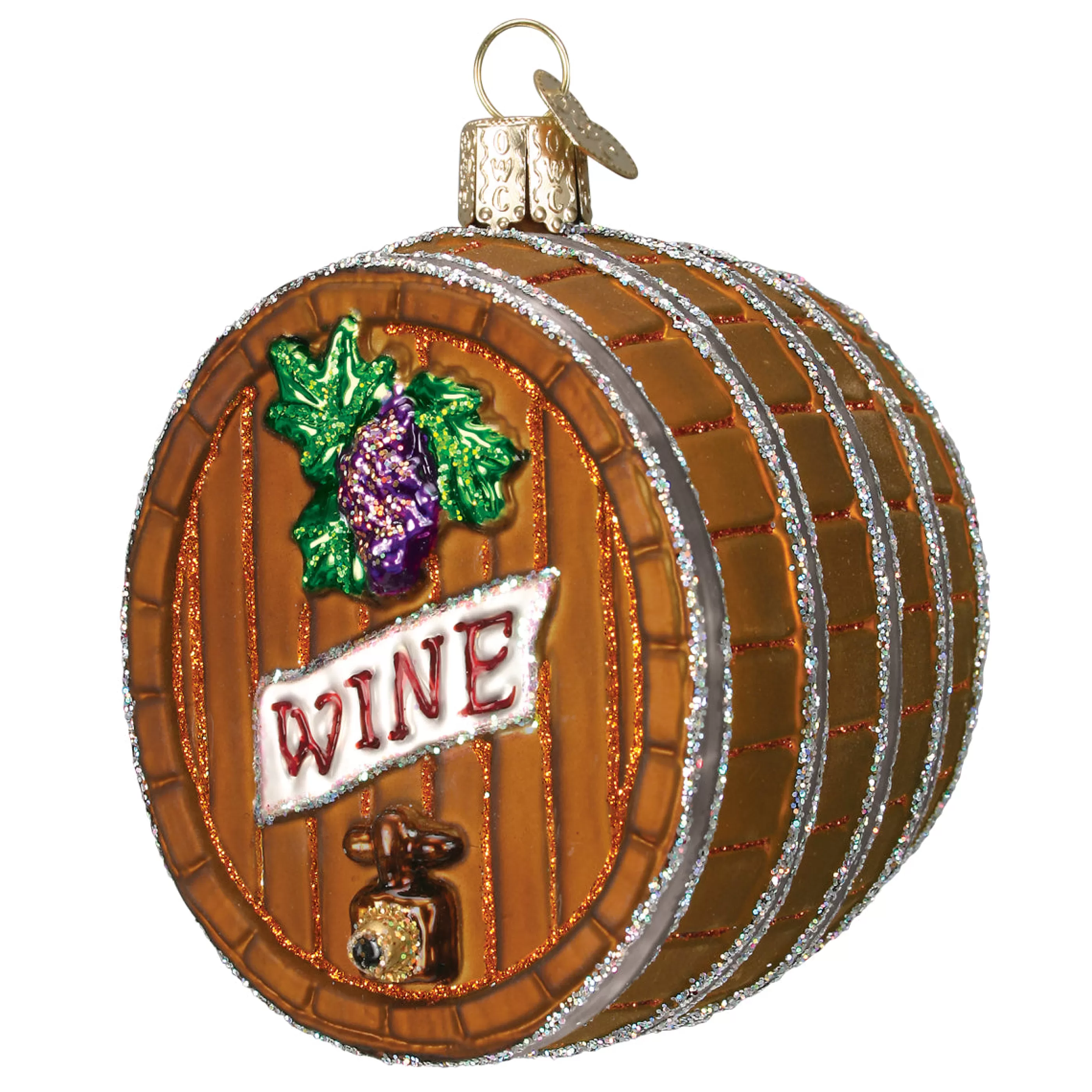 EAST WEST Wine Barrel Ornament