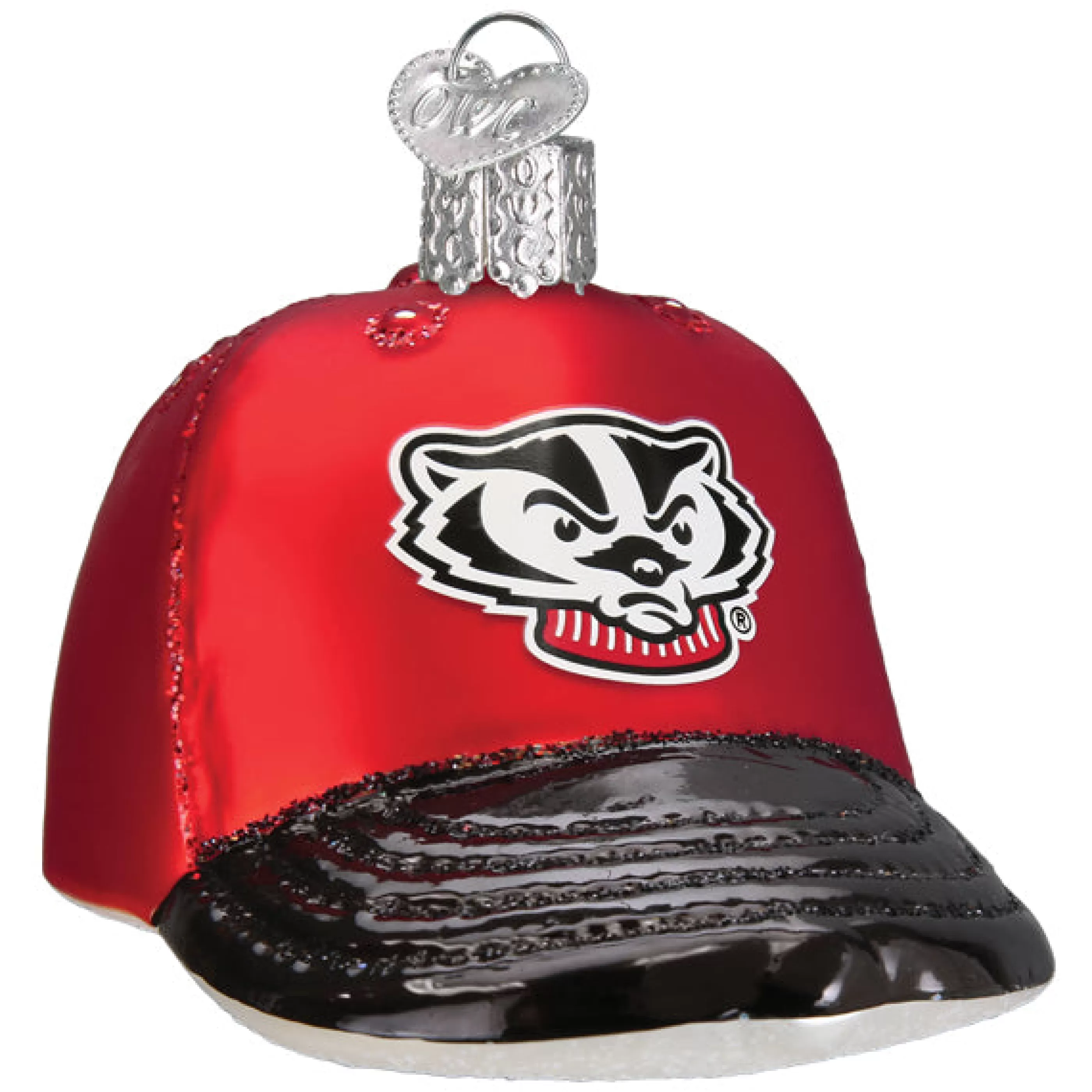 EAST WEST Wisconsin Baseball Cap Ornament