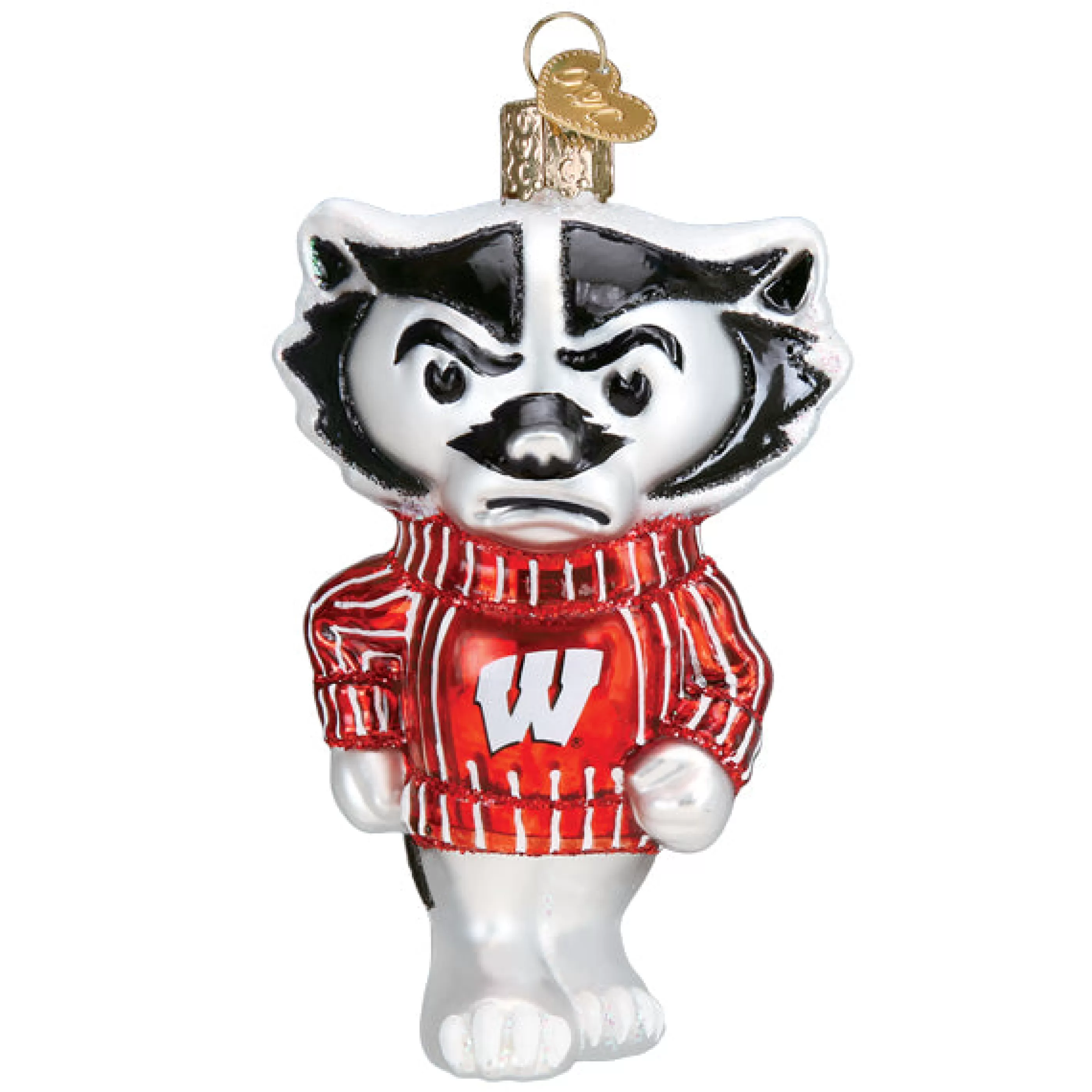 EAST WEST Wisconsin Bucky Ornament