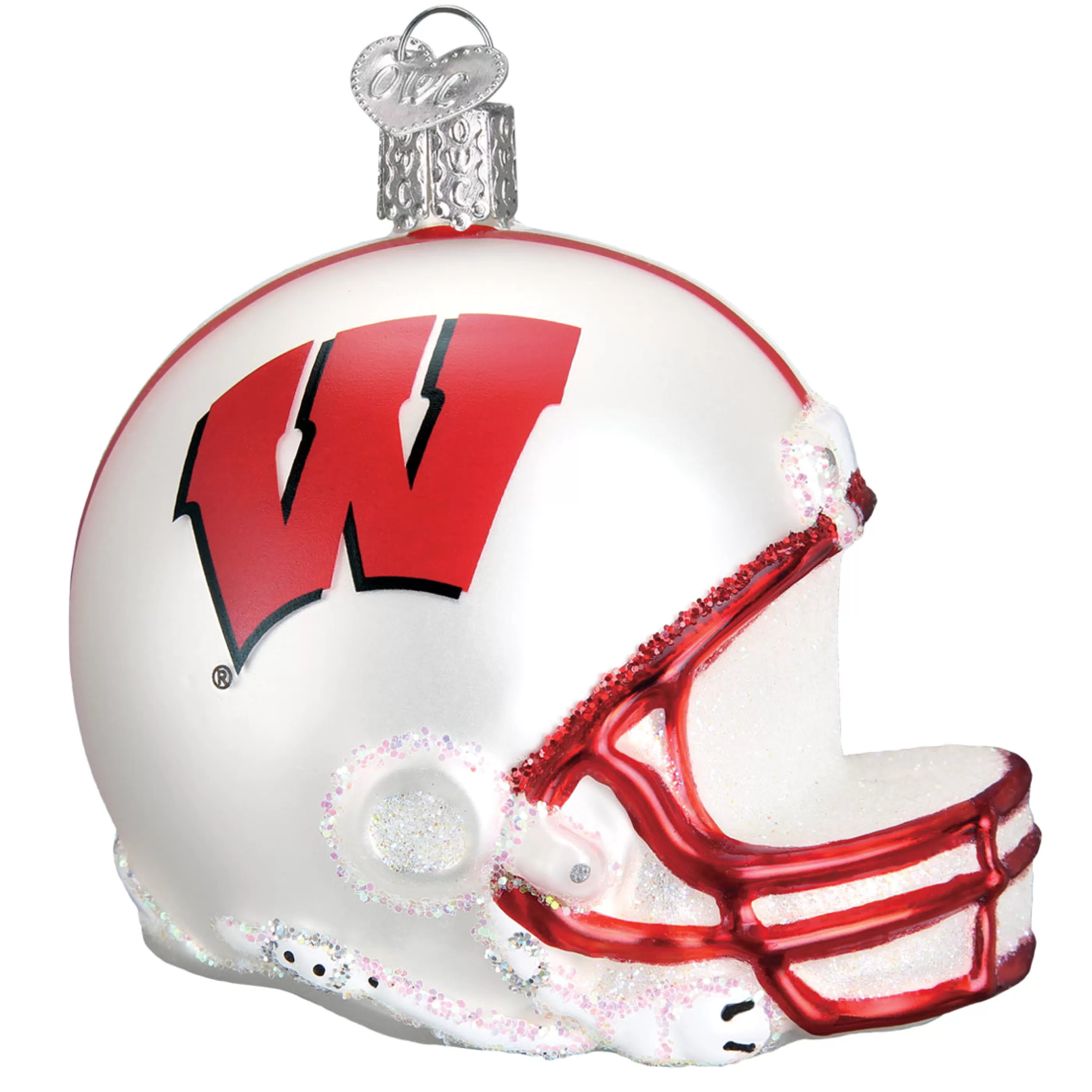 EAST WEST Wisconsin Helmet Ornament