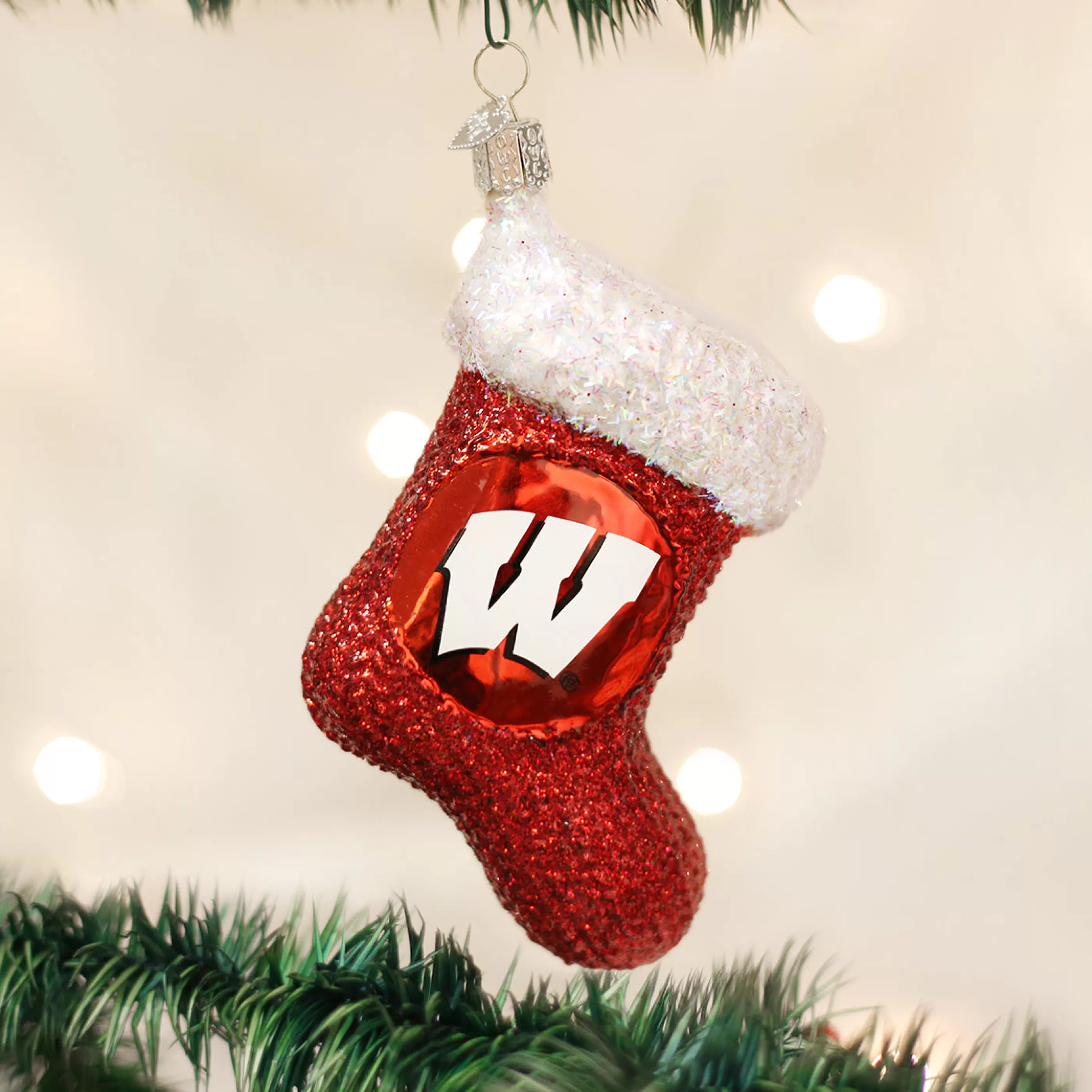 EAST WEST Wisconsin Stocking Ornament