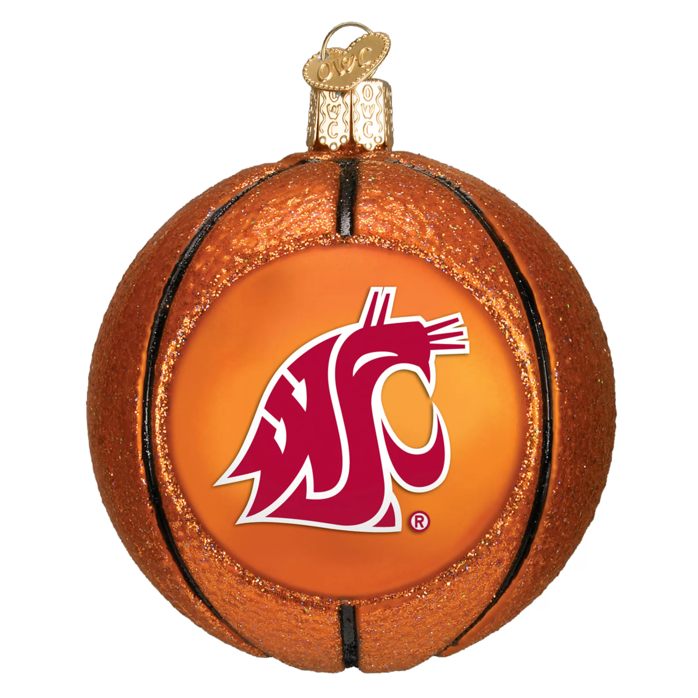 Guining Wsu Basketball Ornament